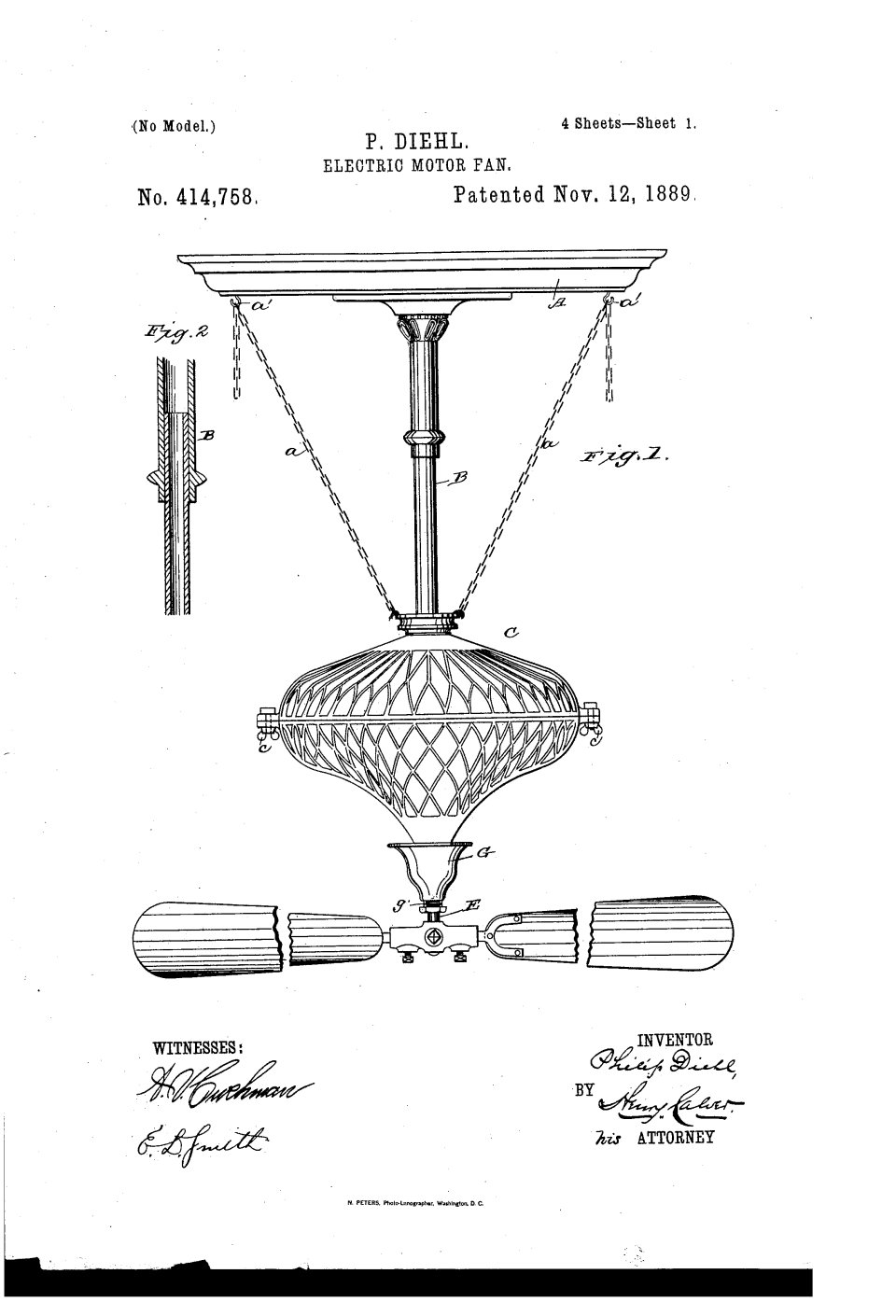 Le ventilateur de plafond, Philip Diehl