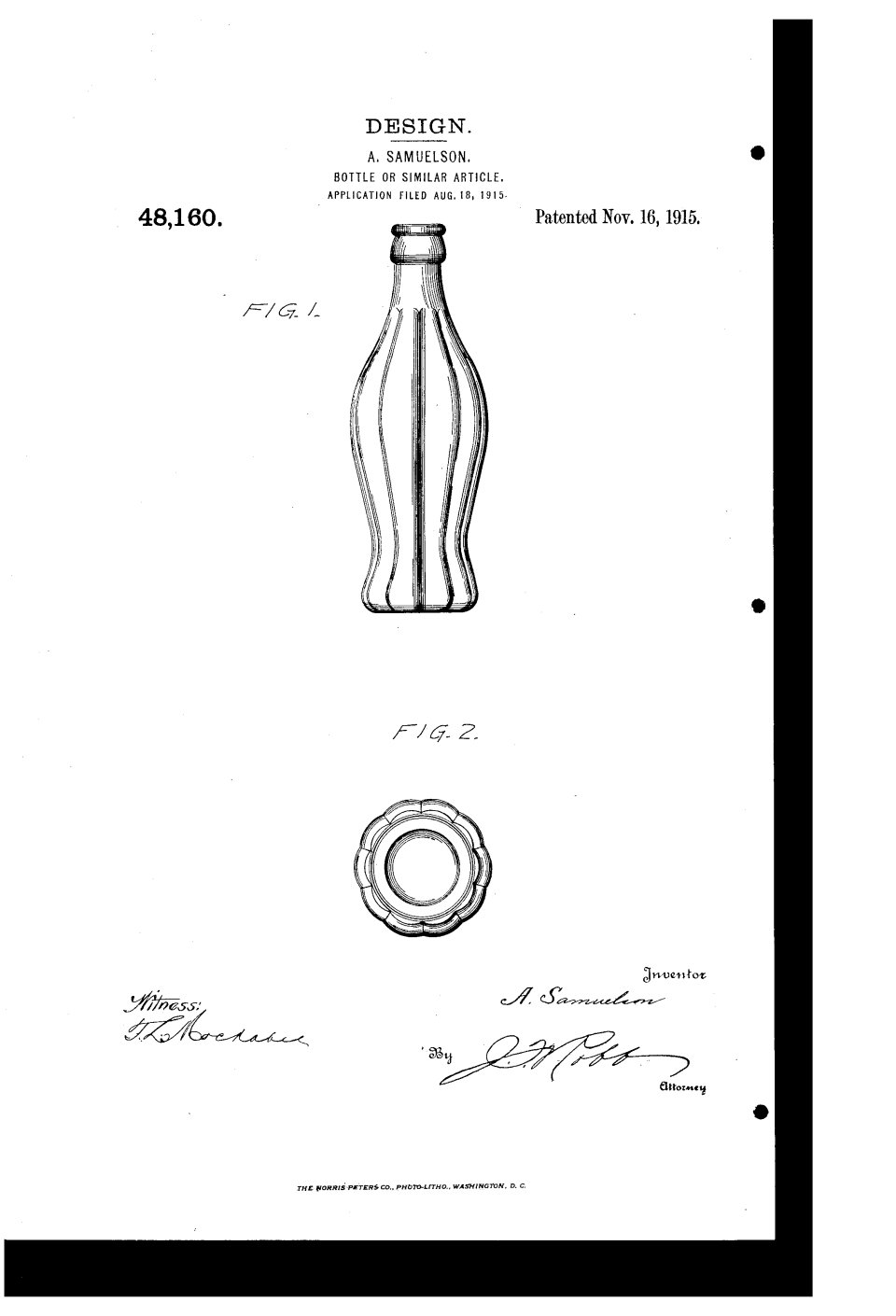 La bouteille de Coca-Cola, Alexander Samuelson et Earl R. Dean (Root Glass Company)