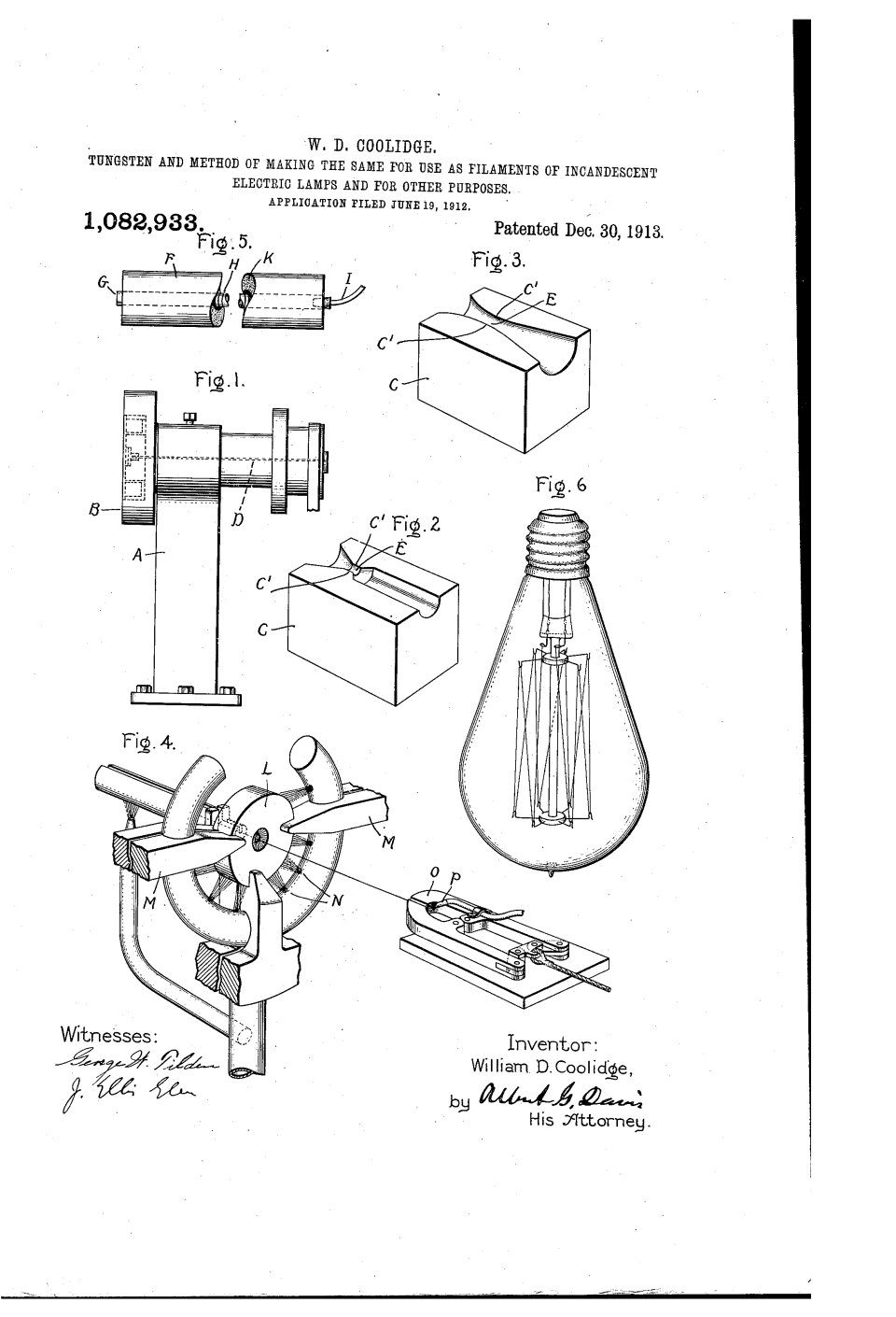 Le filament de tungstène, William D. Coolidge
