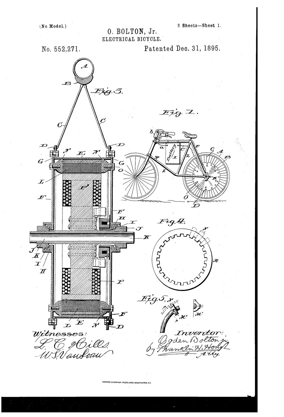 Le vélo électrique, Ogden Bolton Jr.