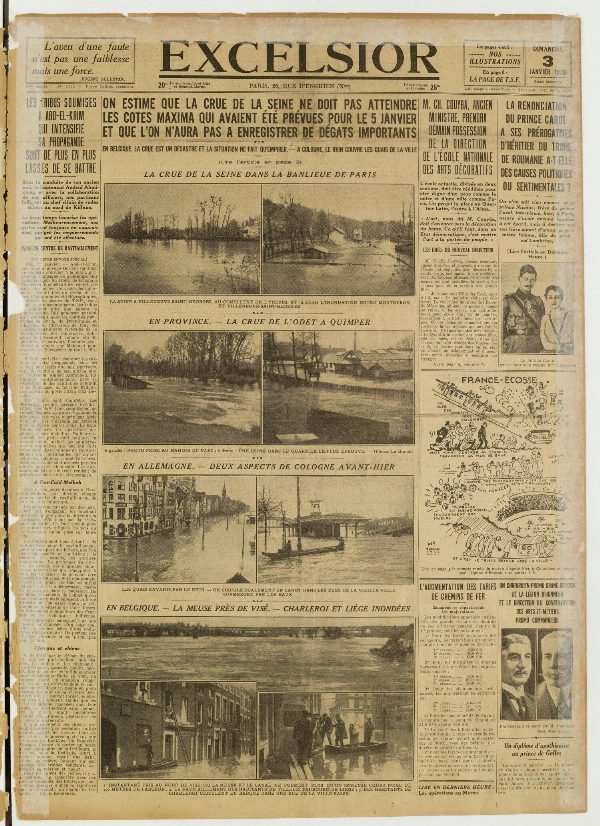 Excelsior — 3 janvier 1926