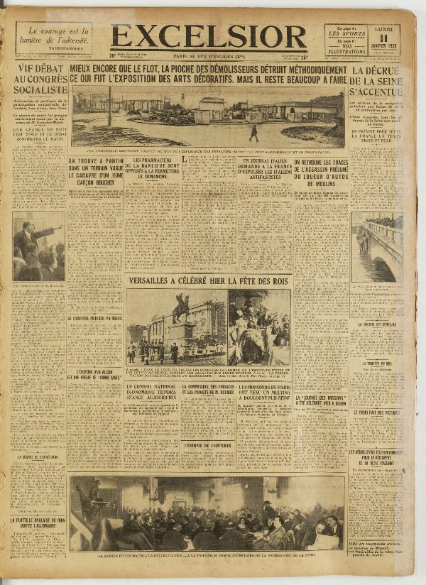 Excelsior — 11 janvier 1926
