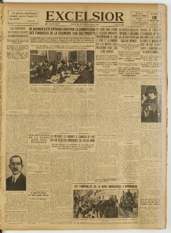 Excelsior — 12 janvier 1926