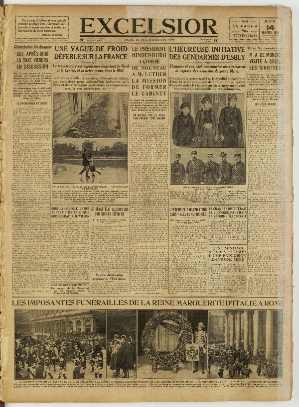 Excelsior — 14 janvier 1926