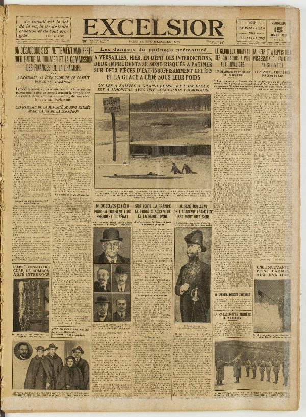 Excelsior — 15 janvier 1926