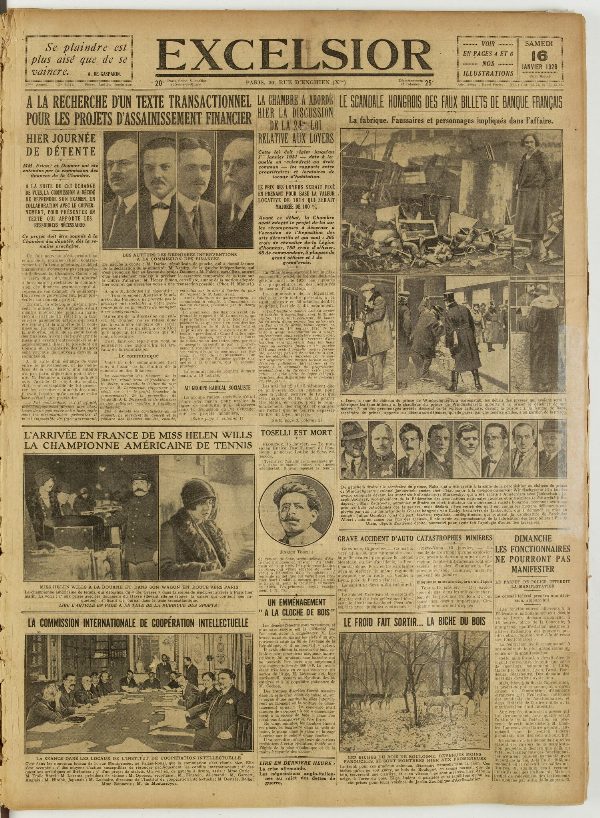 Excelsior — 16 janvier 1926