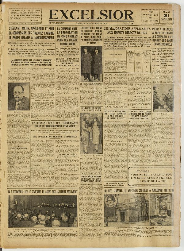 Excelsior — 21 janvier 1926