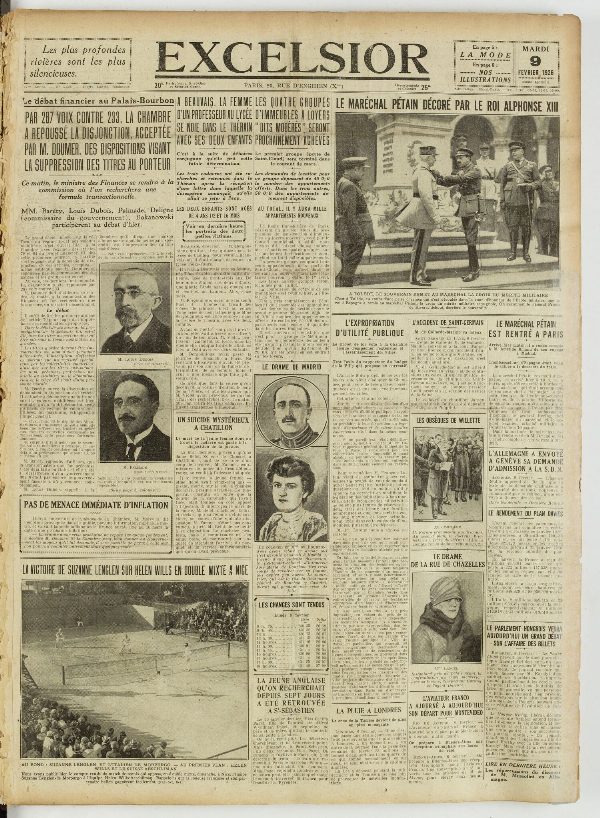 Excelsior — 9 février 1926