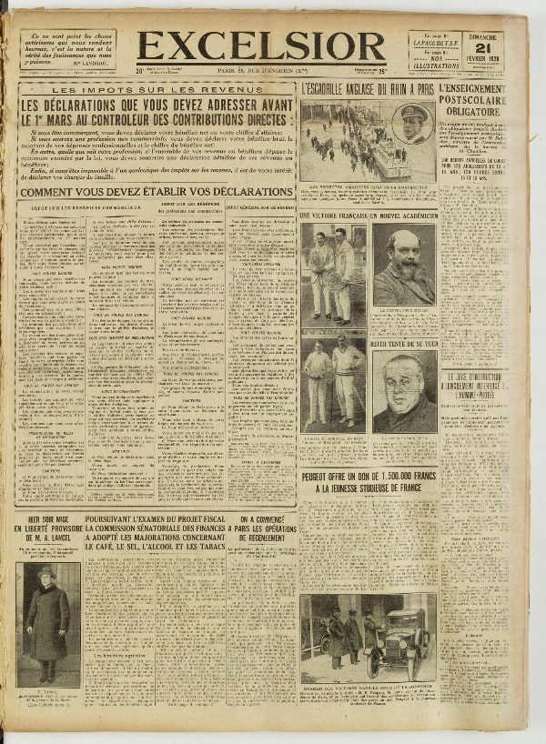 Excelsior — 21 février 1926