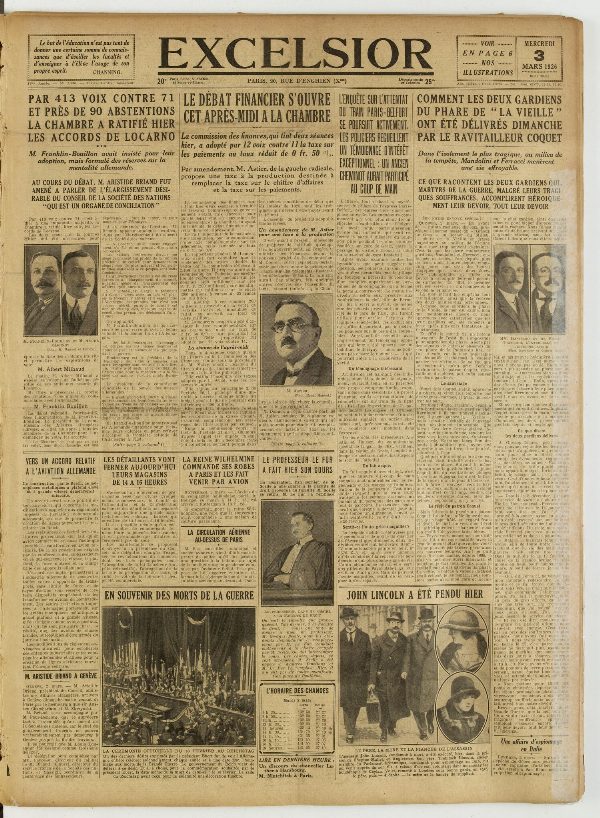 Excelsior — 3 mars 1926