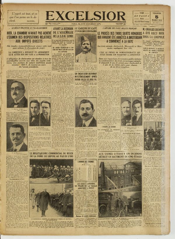 Excelsior — 5 mars 1926