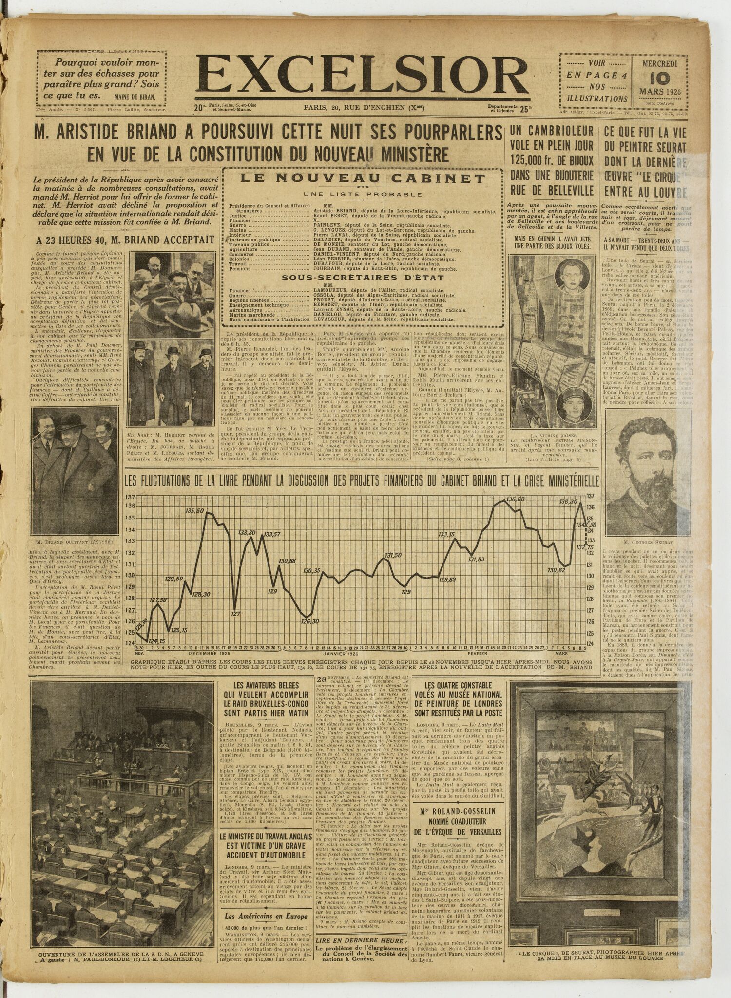 Excelsior — 10 mars 1926