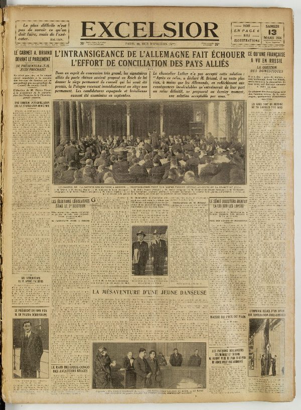 Excelsior — 13 mars 1926
