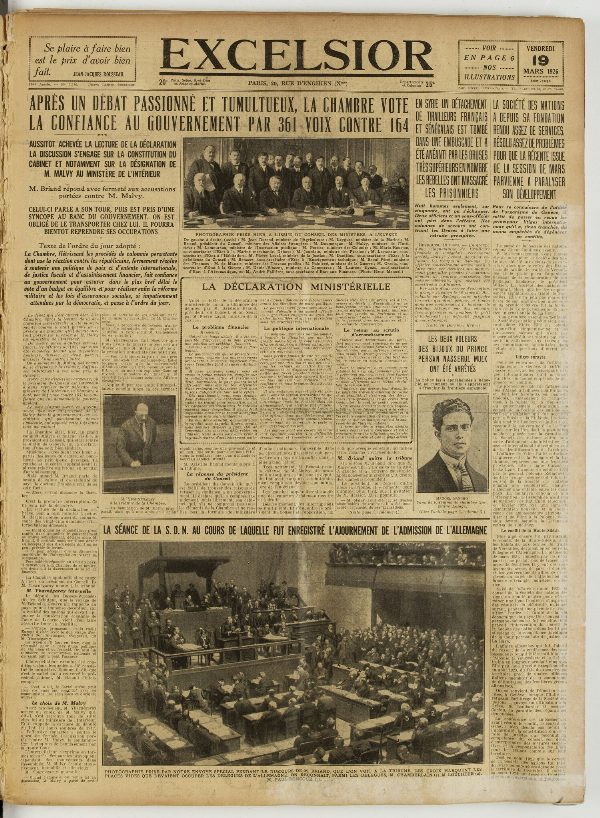 Excelsior — 19 mars 1926