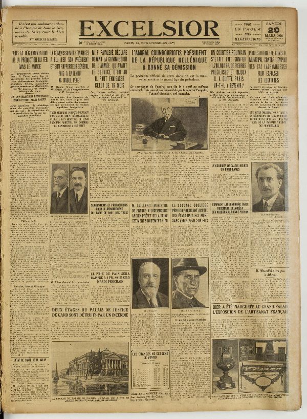 Excelsior — 20 mars 1926