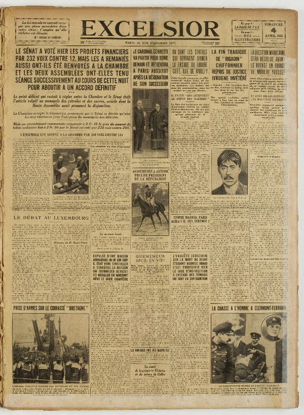 Excelsior — 4 avril 1926