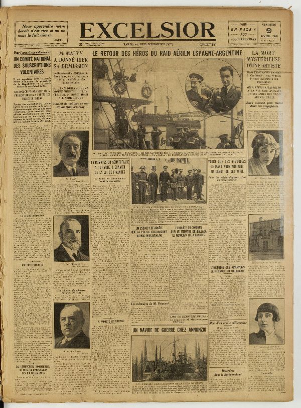 Excelsior — 9 avril 1926