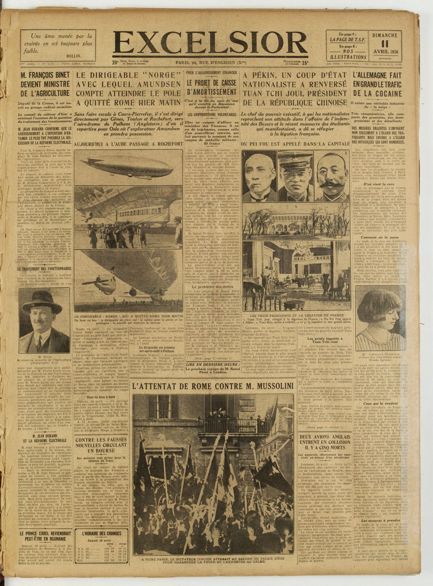 Excelsior — 11 avril 1926