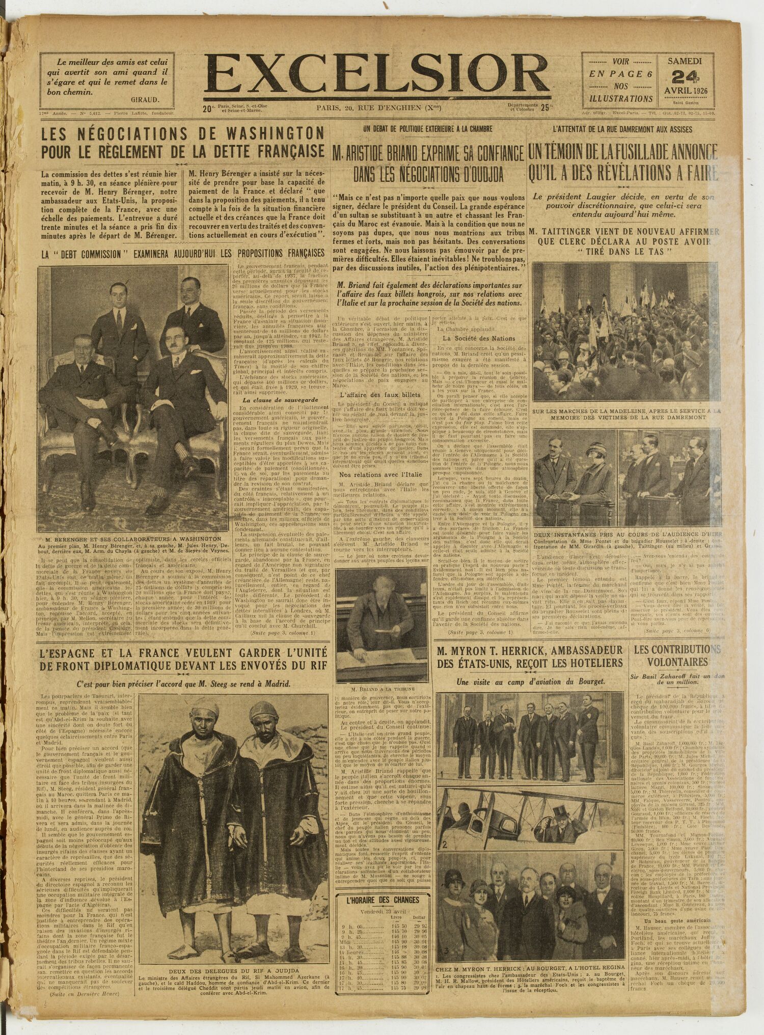 Excelsior — 24 avril 1926