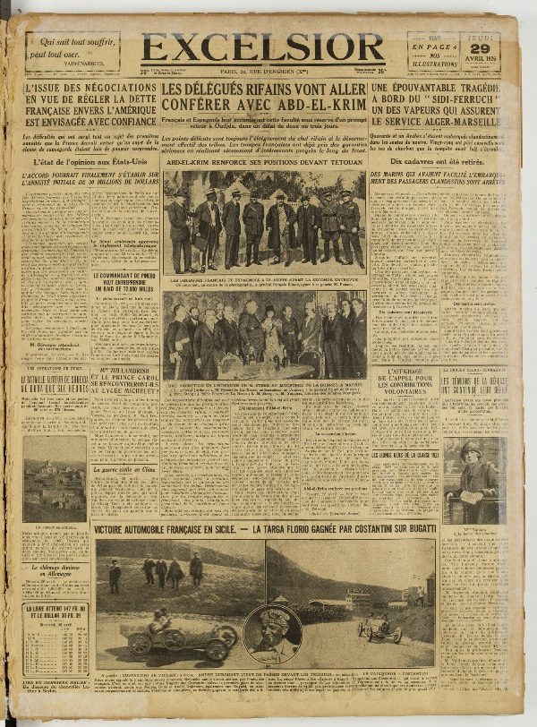 Excelsior — 29 avril 1926