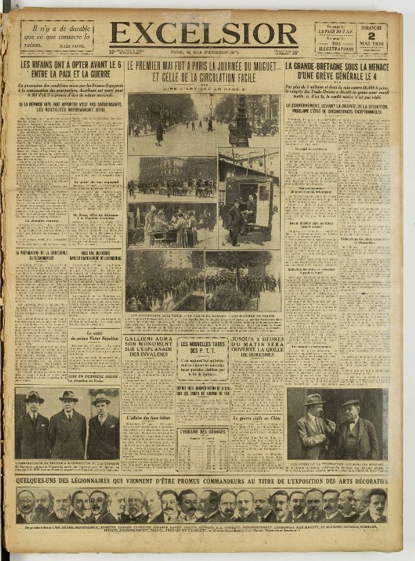 Excelsior — 2 mai 1926