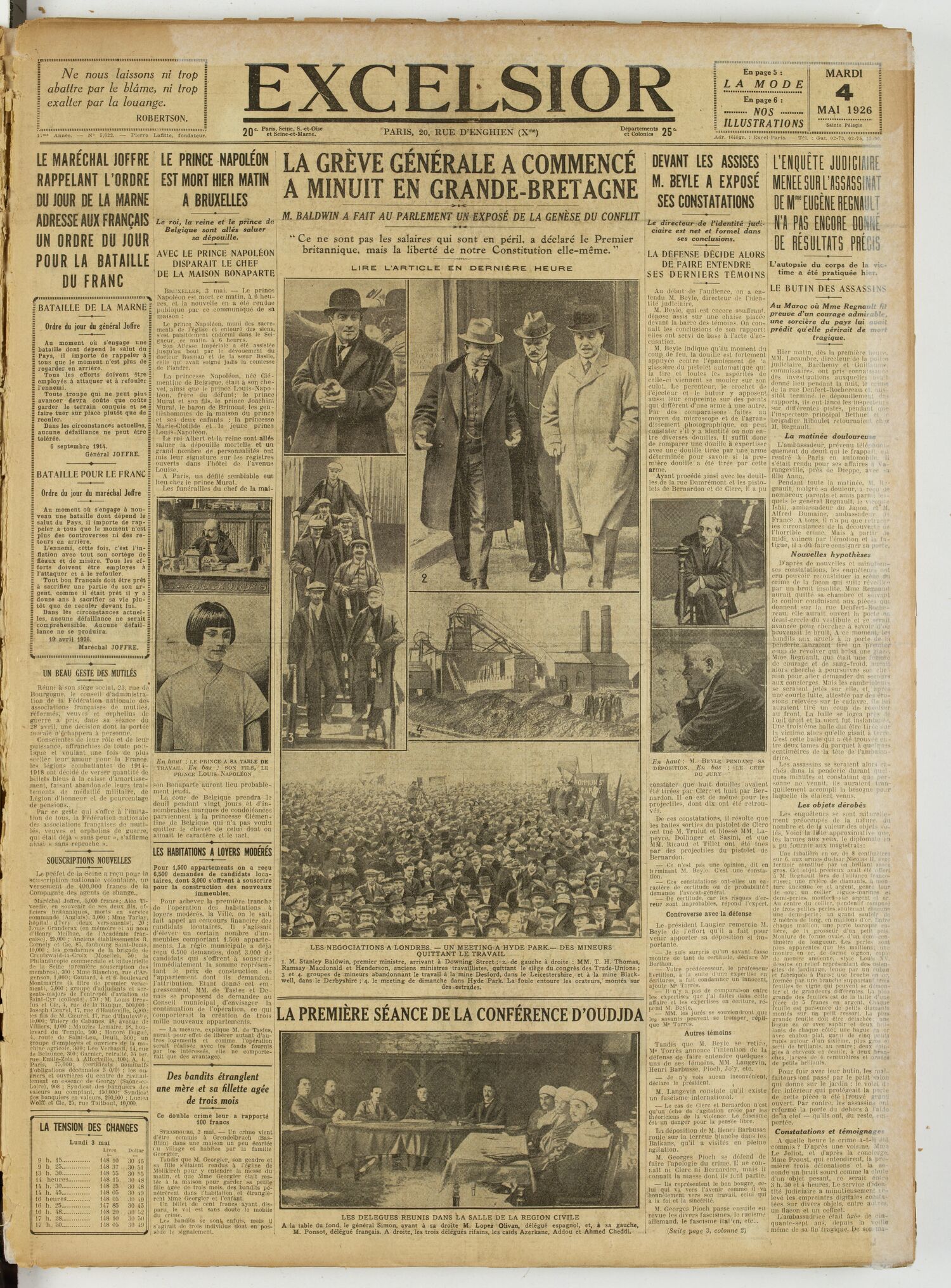 Excelsior — 4 mai 1926