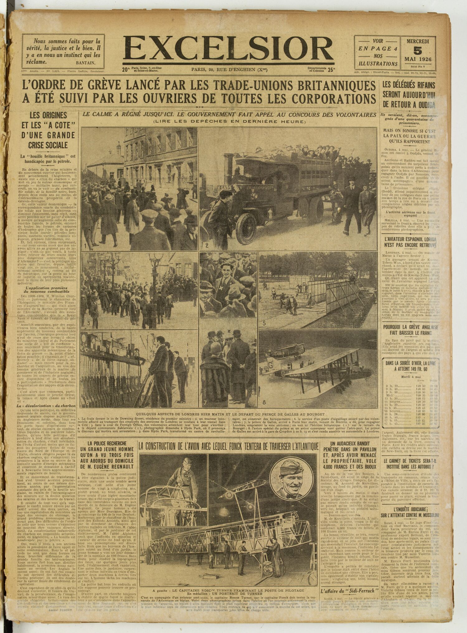 Excelsior — 5 mai 1926