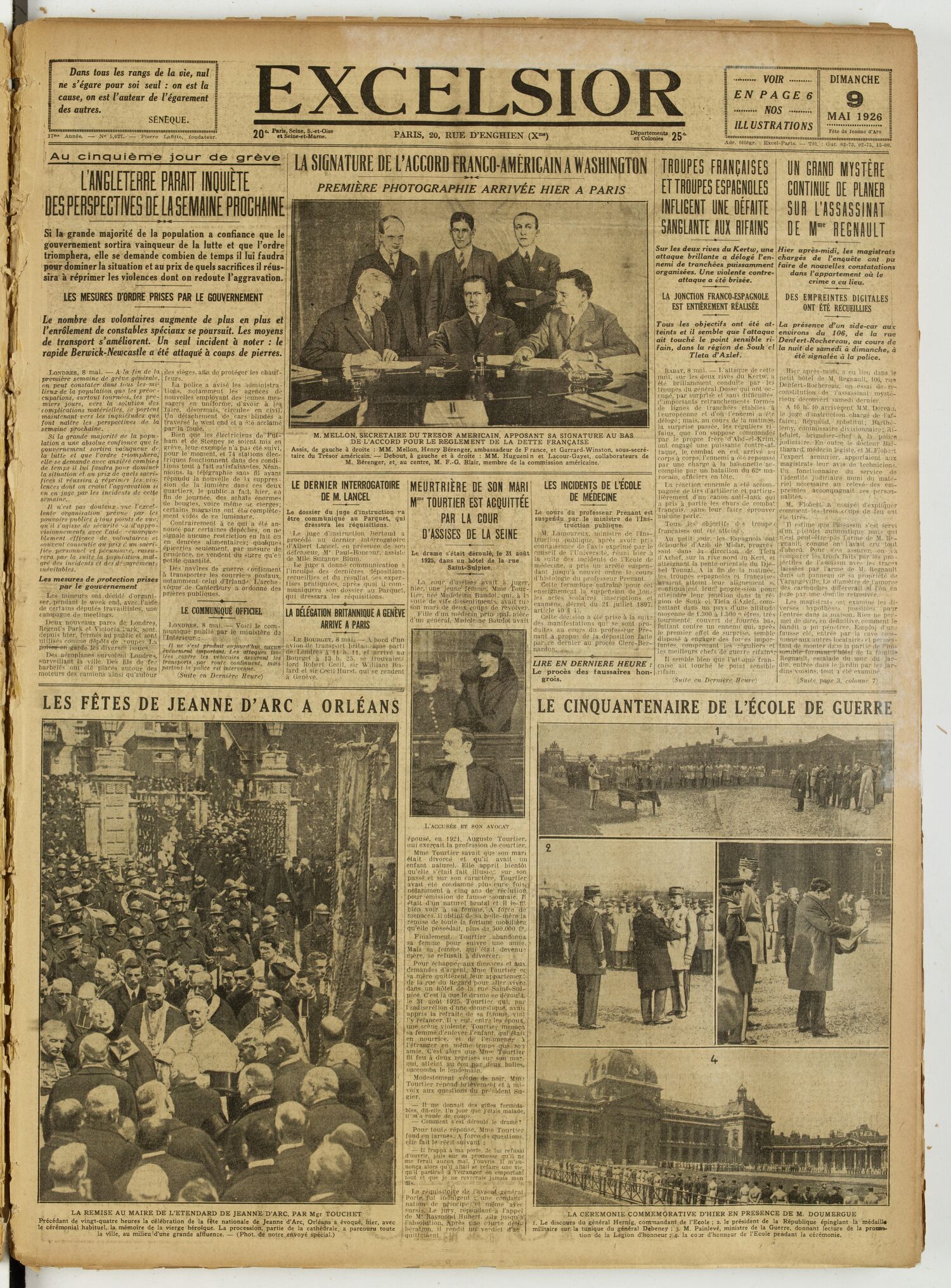 Excelsior — 9 mai 1926
