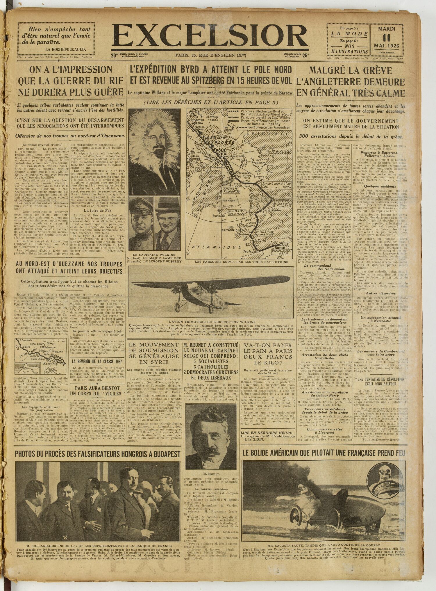 Excelsior — 11 mai 1926