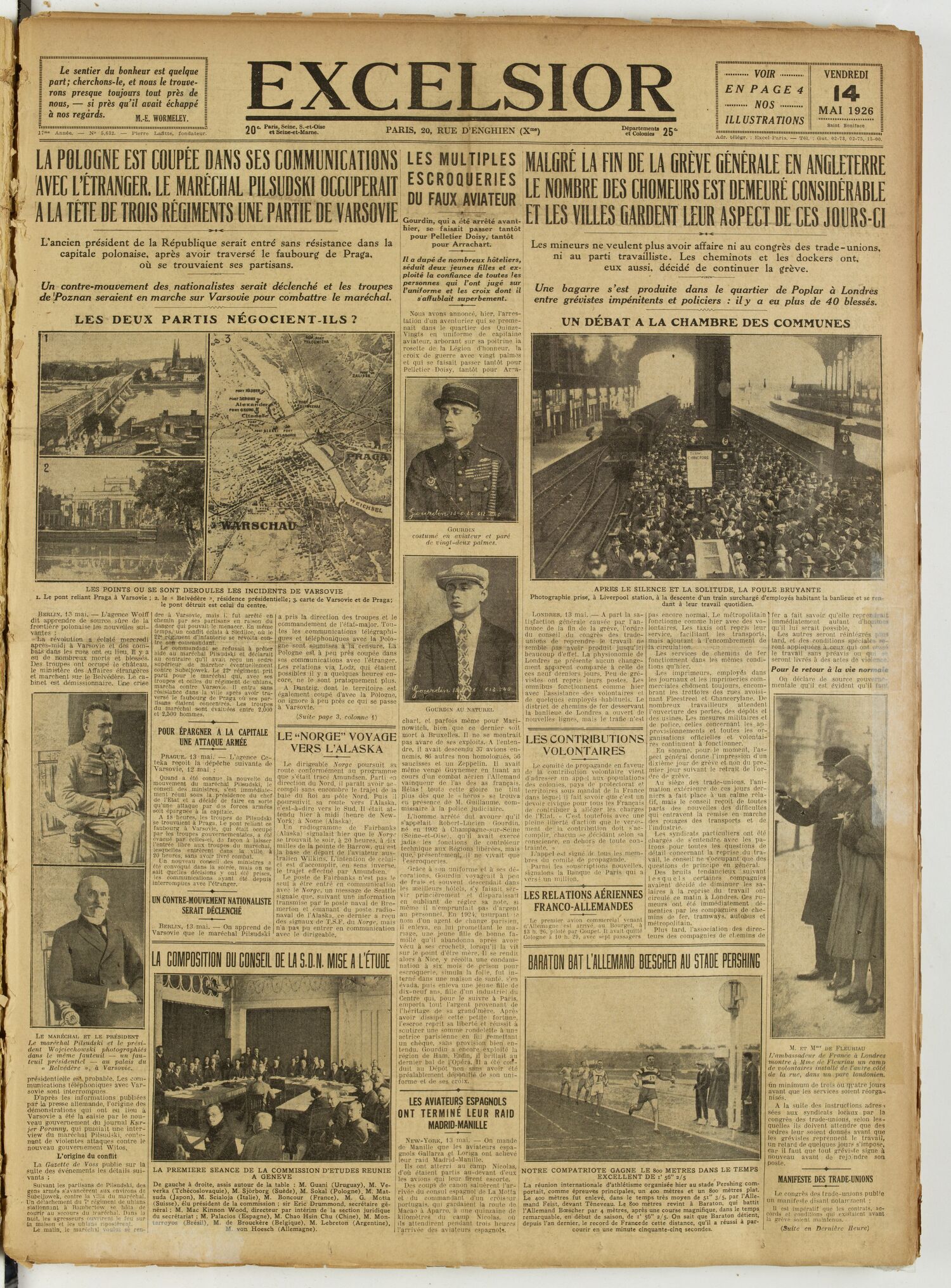 Excelsior — 14 mai 1926