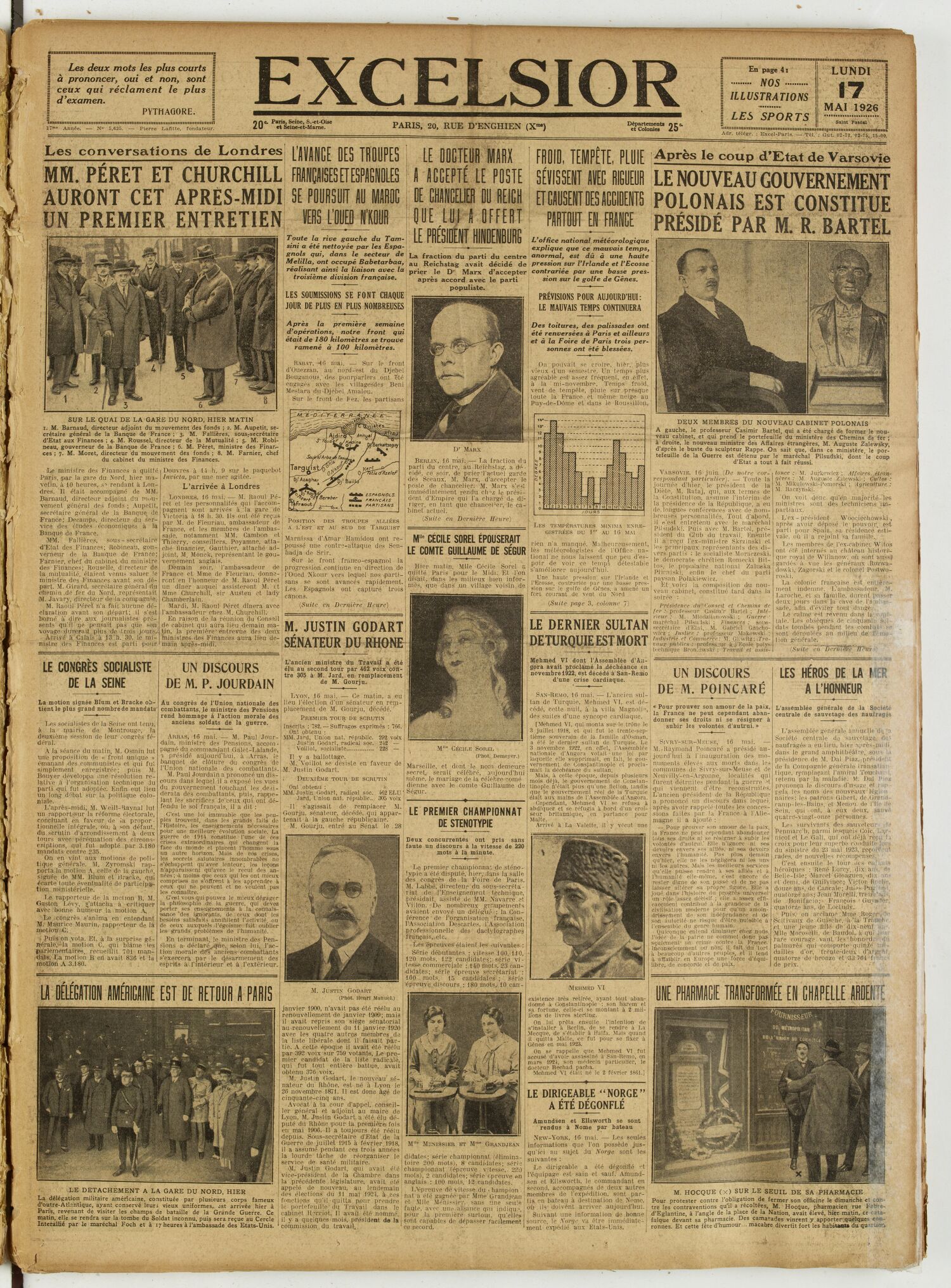 Excelsior — 17 mai 1926