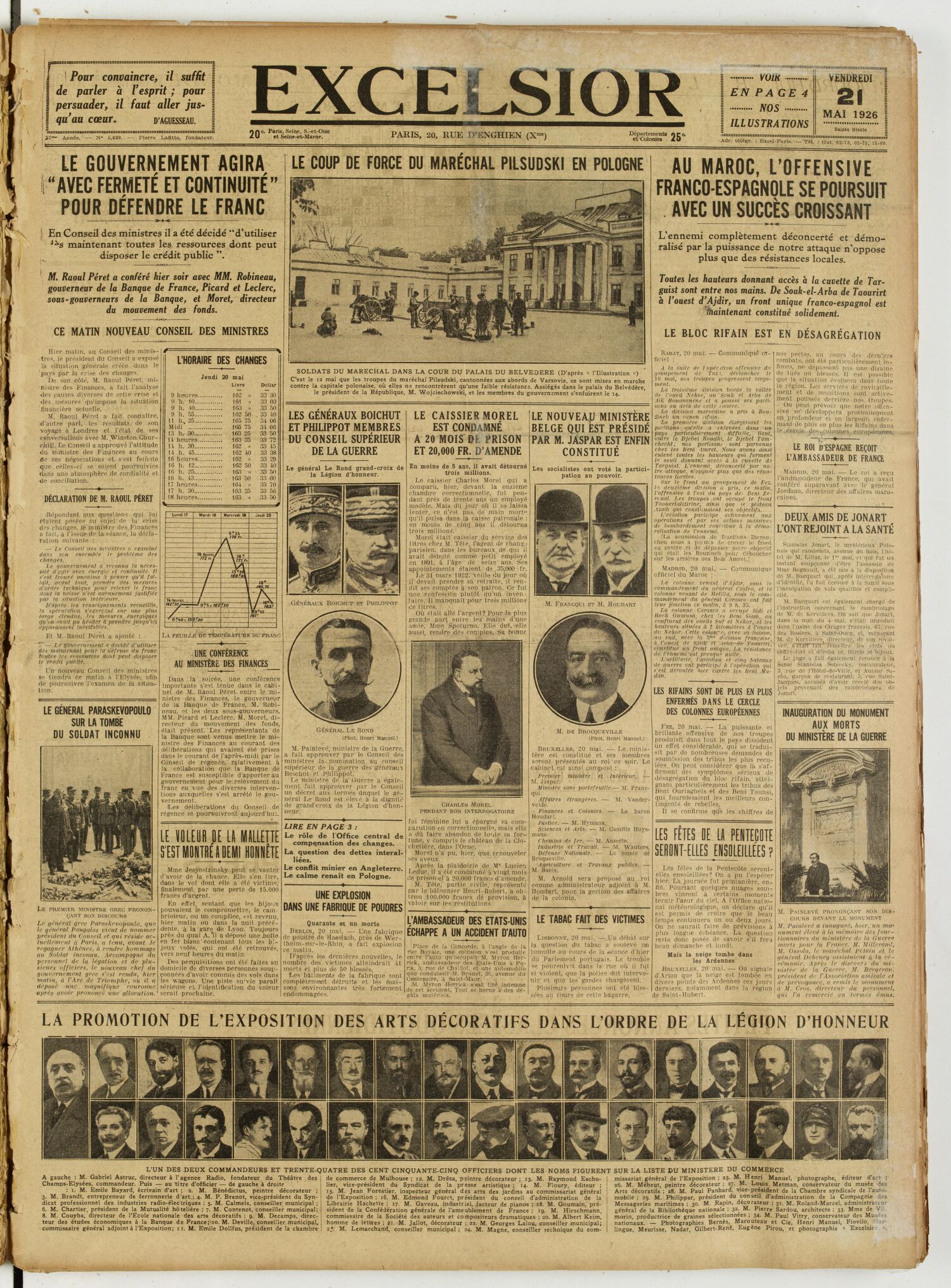 Excelsior — 21 mai 1926
