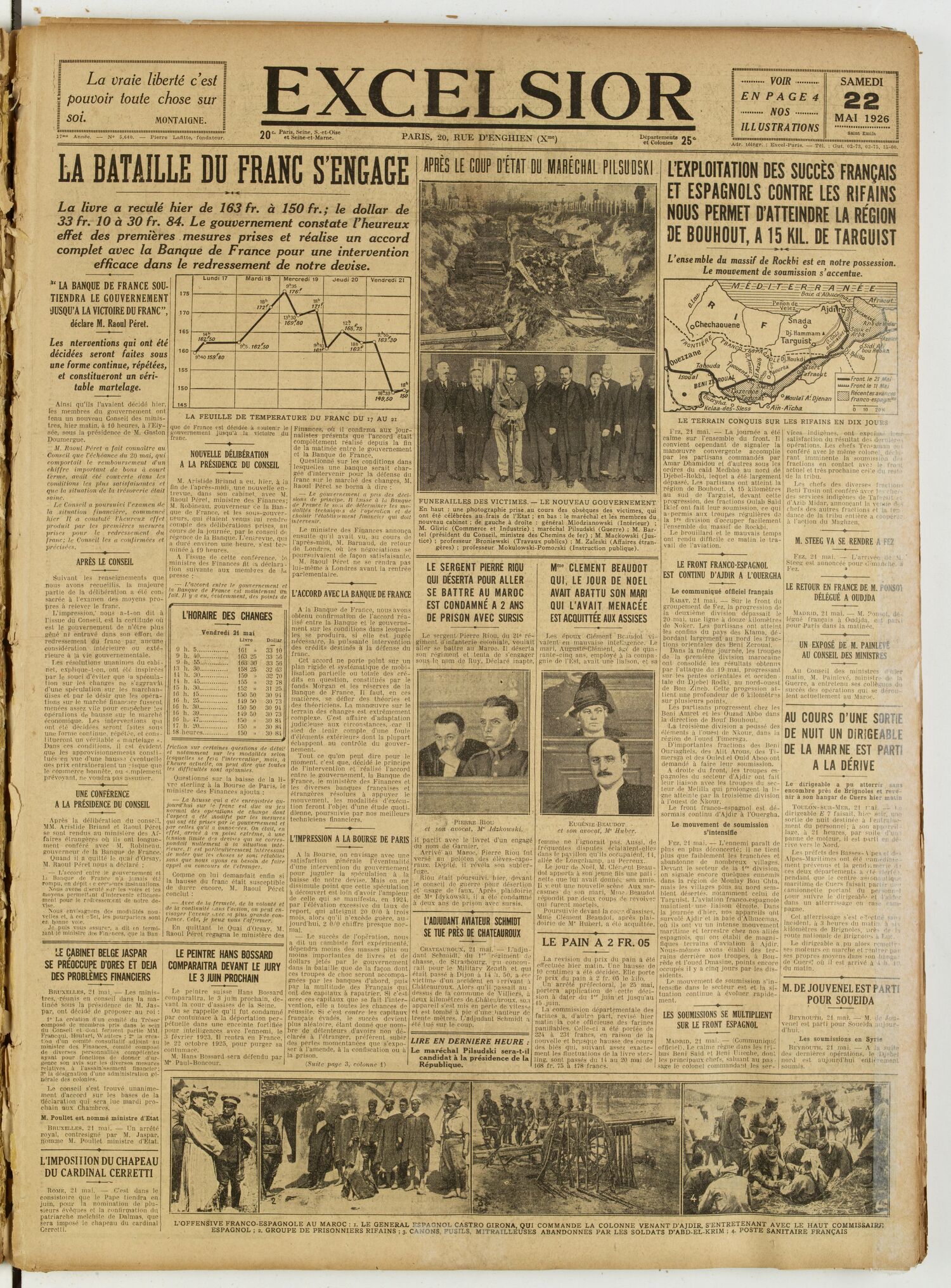 Excelsior — 22 mai 1926
