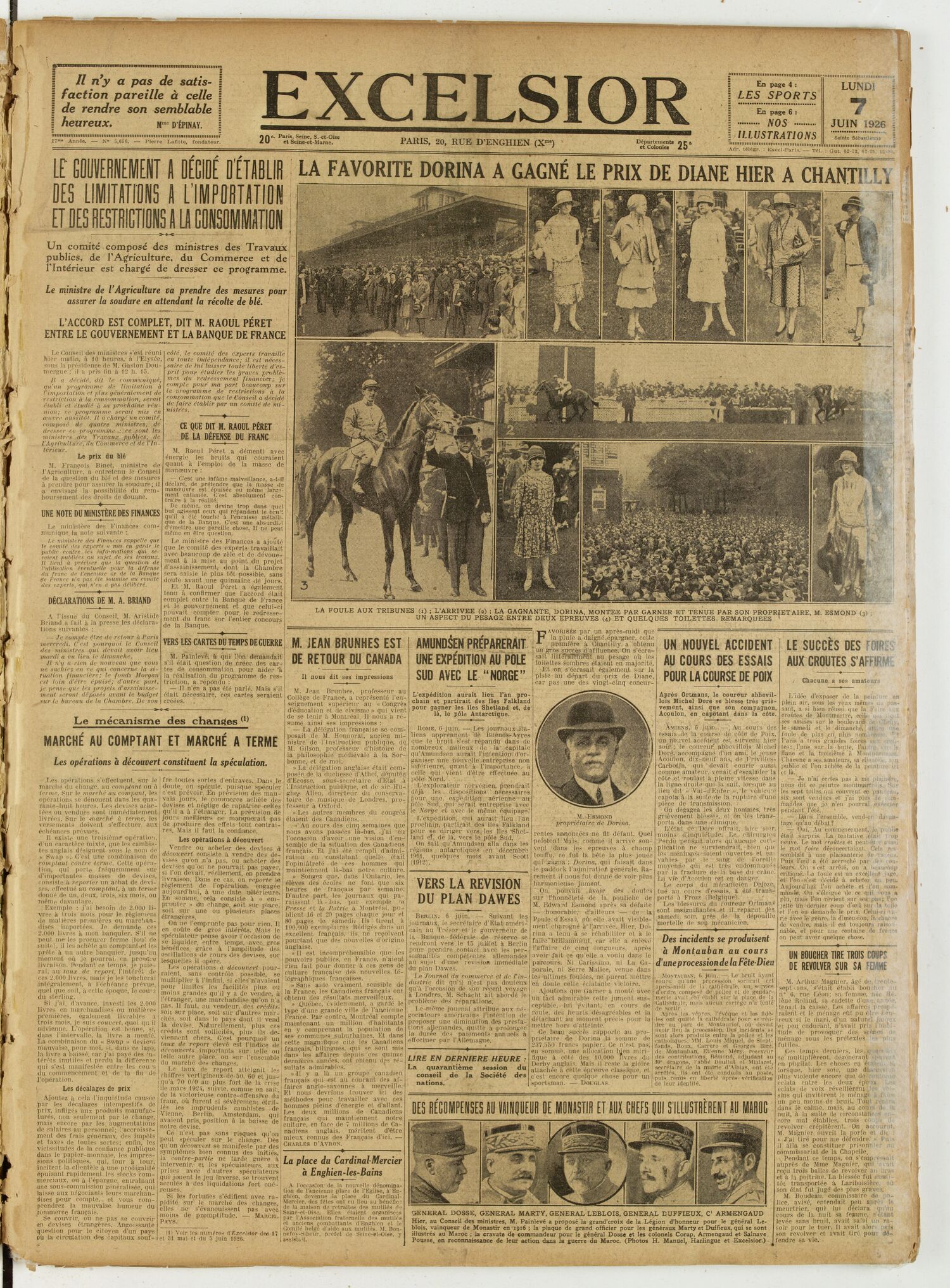 Excelsior — 7 juin 1926