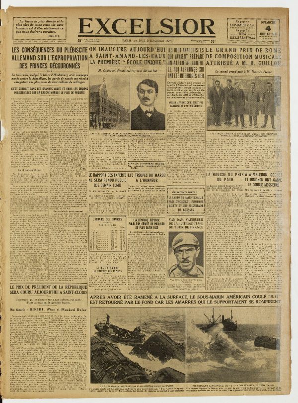 Excelsior — 4 juillet 1926